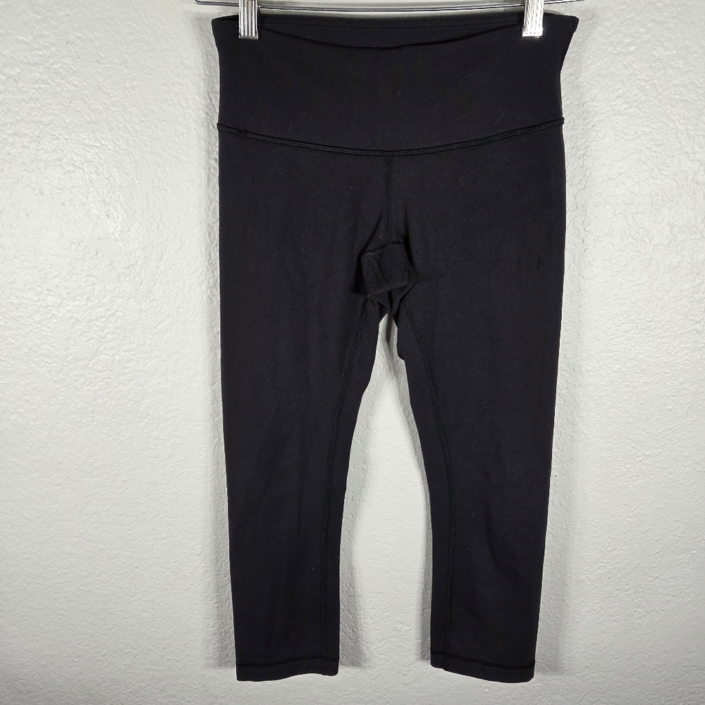 Lululemon Athletica Classic Black Crop Leggings Women Size 4